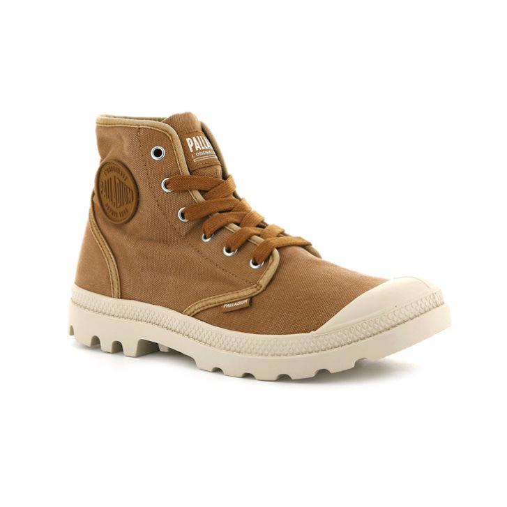 Bottes Palladium Pampa Hi Homme Marron | FR KNR723U